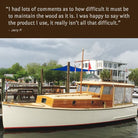 Waterlox Marine Satin Finish - Boat Application Photo