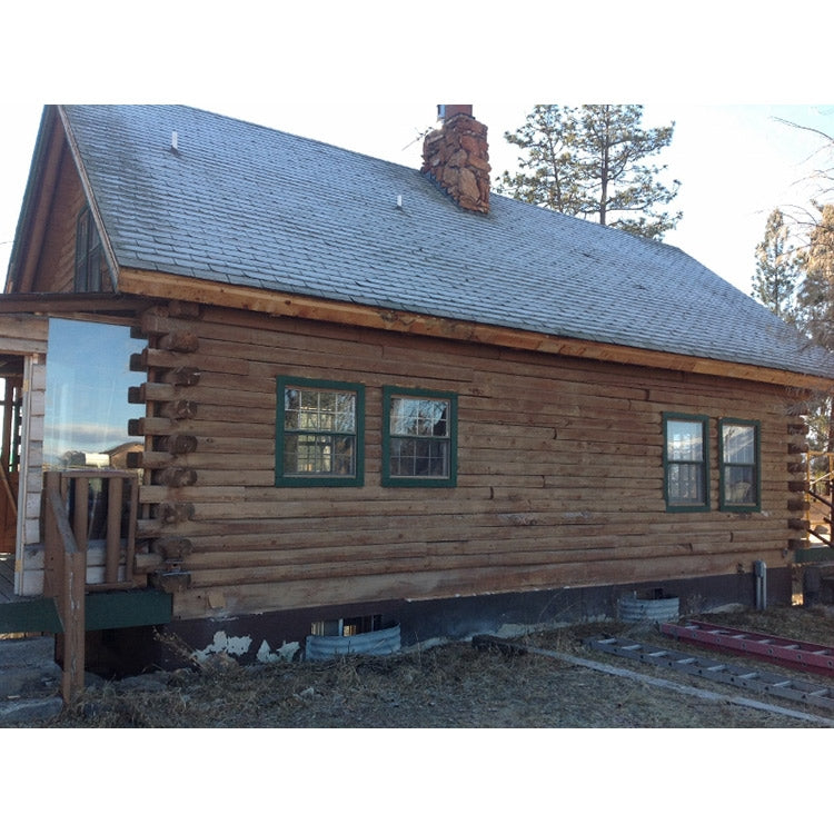 Before Wood Renew, Log Wash, Ultra-2 Dark Natural & Lifeline Advance