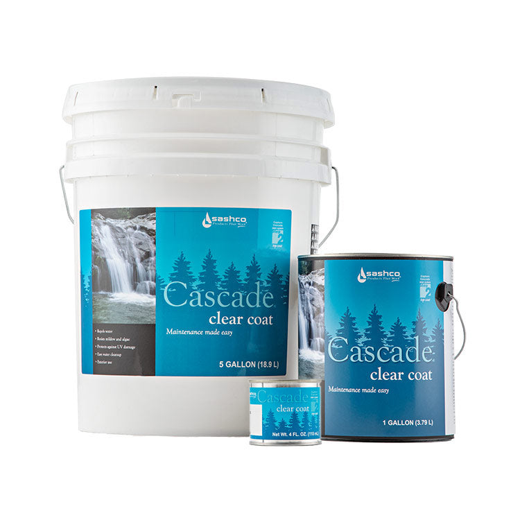 Sashco Cascade Clear Top Coat Product Group 