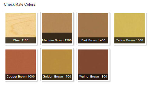 Check Mate 2 Log Check Sealant - Color Chart