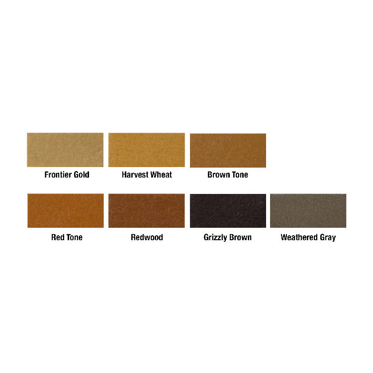 Sashco Conceal Textured Caulk Color Card
