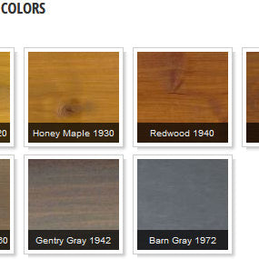 Perma-Chink Deck Defense Deck Stain Color Chart