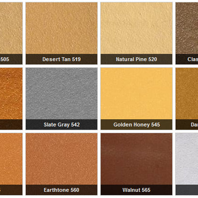 Energy Seal Textured Caulk Color Chart