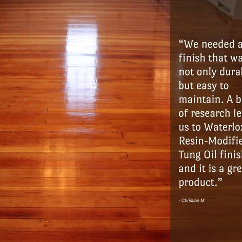 Waterlox Original High Gloss Finish (Floor Application)
