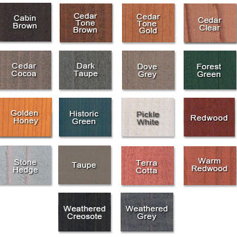 Log-Gevity Log Stain & Stabilizer Color Chart