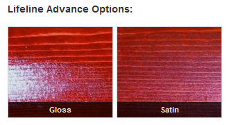 Lifeline Advance Clear Topcoat - Sheen Levels