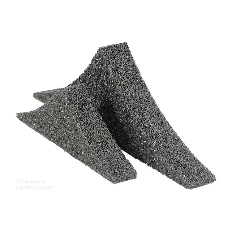 Log Gap Caps - Comparison of 8" and 6" Sizes