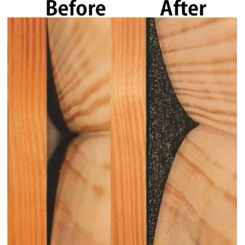 Log Gap Caps - Before and After Photo