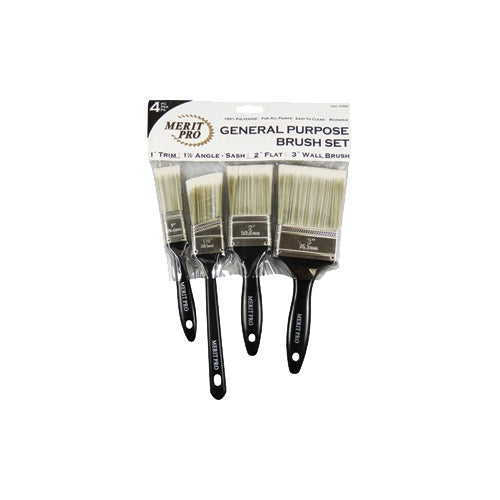 Merit 00684 4-Piece Polyester Brush Kit