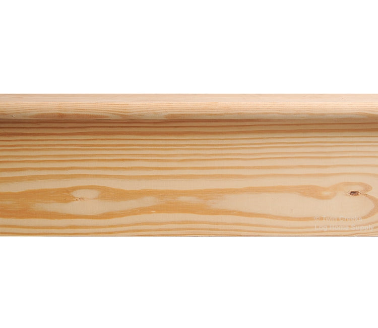 5/4x12 Southern Yellow Pine Bullnose Stair Tread - C & Better Grade (Installed Photo)