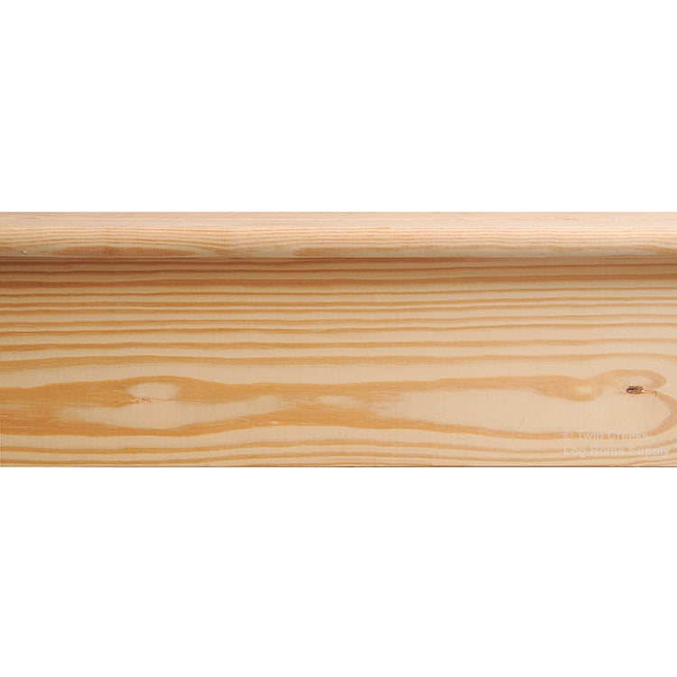 5/4x12 Southern Yellow Pine Bullnose Stair Tread - C & Better Grade (Installed Photo)