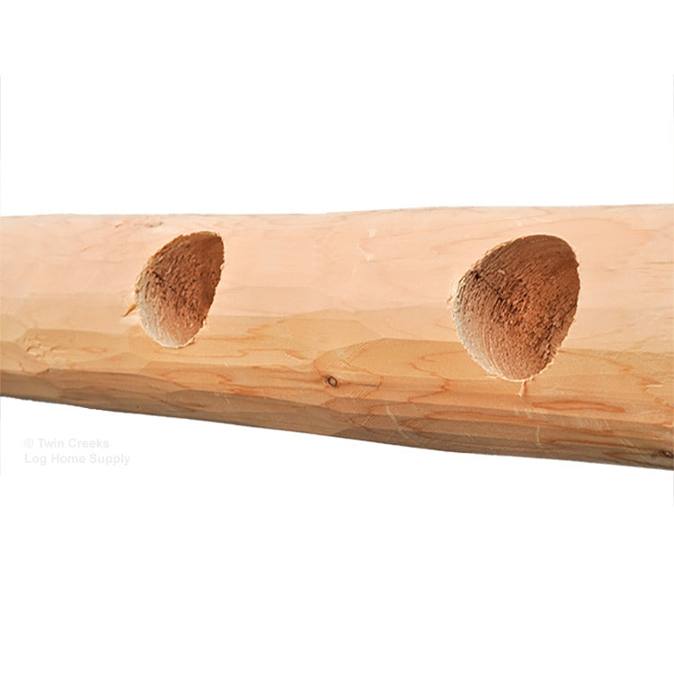 White Pine 4 Inch Rail Drilled to Accept Tenoned Spindles