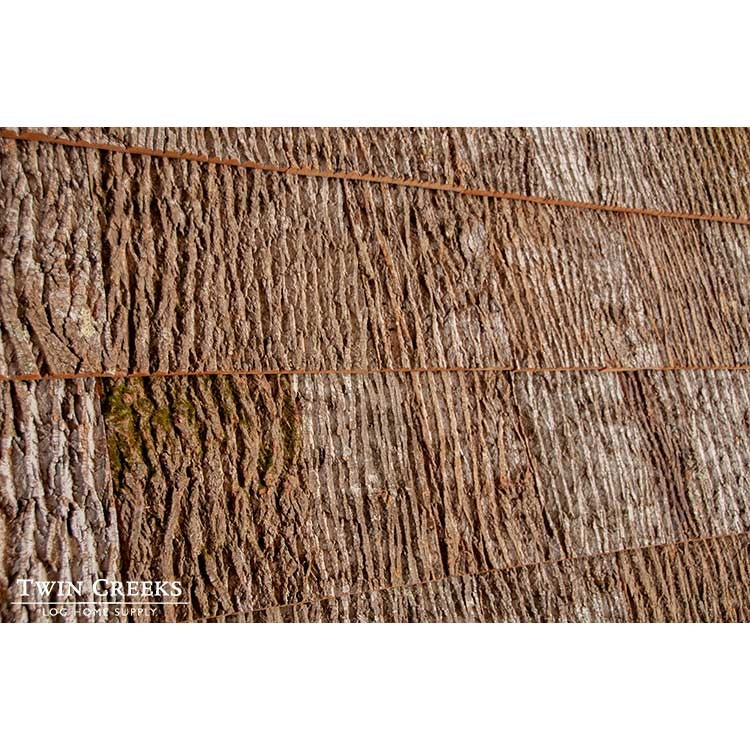 Poplar Bark Siding - Installed Standard Grade