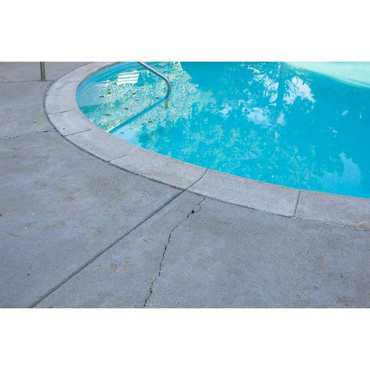 Slab Concrete Crack Repair Caulk - Before Slab Repair
