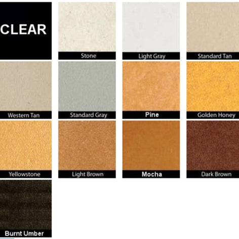 Weatherall UV Guard Premium Caulk Color Chart