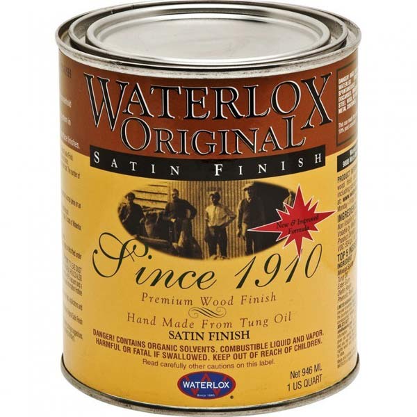 Waterlox Original Satin Finish - 1 Quart Pail - Old Packaging