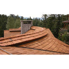 Cedar Shake Hip and Ridge Joints - Installed Ridge Cap