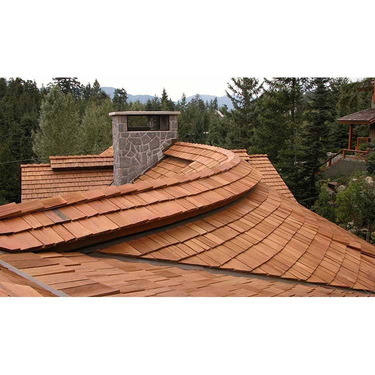 Western Red Cedar Hand-Split Heavy Roof Shakes - Installed