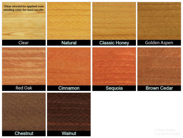 Weatherall SuStain Exterior Stain - Color Chart