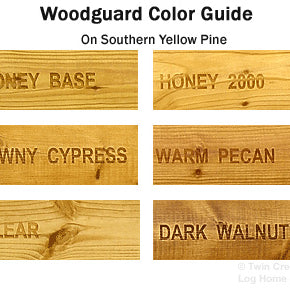 Woodguard Color Chart - On Southern Yellow Pine