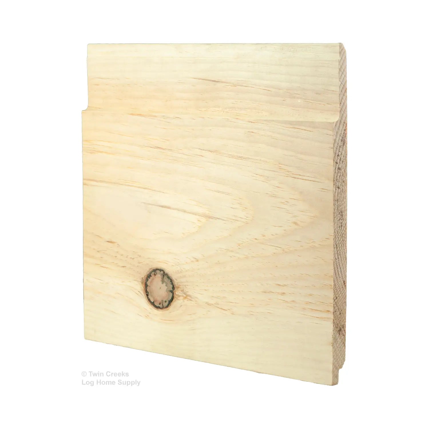 1x12 White Pine Chink Log Siding - Smooth Face – Twin Creeks Log