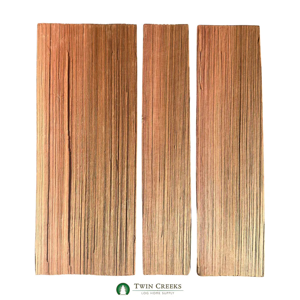Bundle #1 Grade 24 Inch Western Red Cedar Hand Split Shakes - Medium Thickness Untreated Combo 