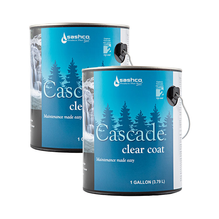 Sashco Cascade Clear Coat - (2) 1 Gallon Pails Pack