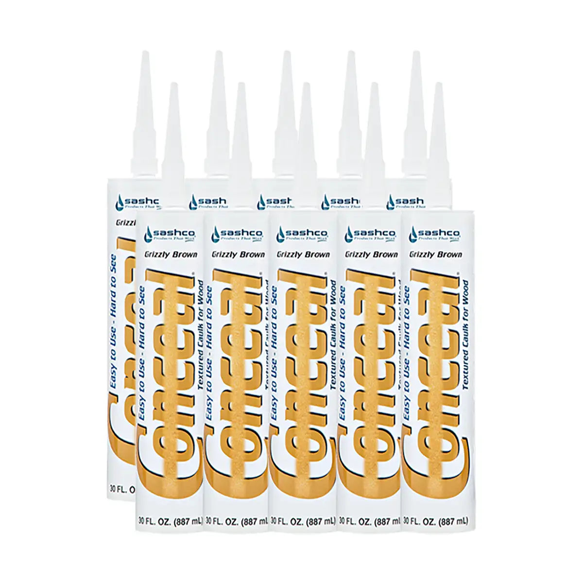 Conceal Textured Caulk - (10) 30 Oz. Tubes 