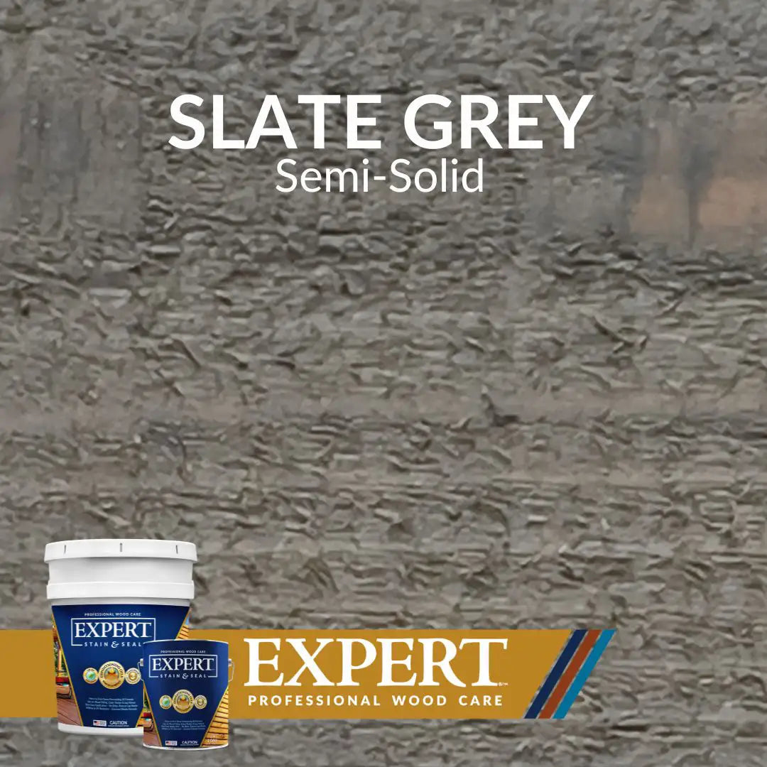 Expert Stains Semi-Solid Stain Swatch - Slate Grey