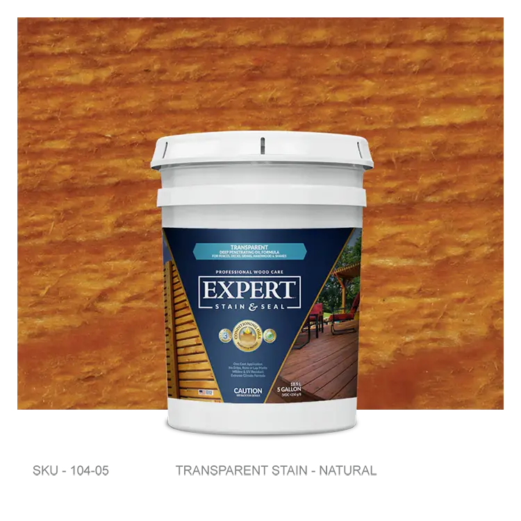 Expert Stains - Transparent Stain Swatch - 5 Gallon / Natural