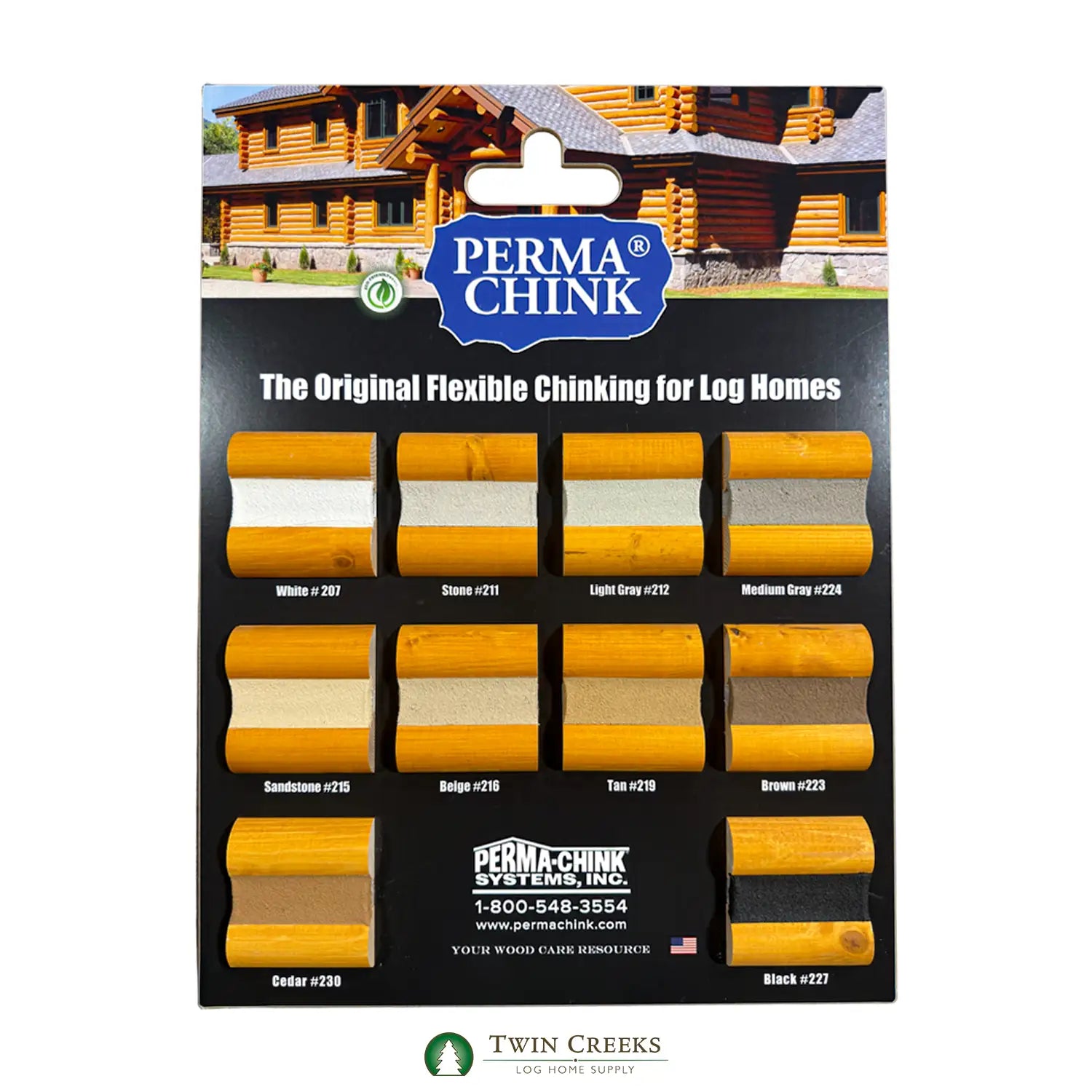 Perma Chink Chinking Color Display Board 