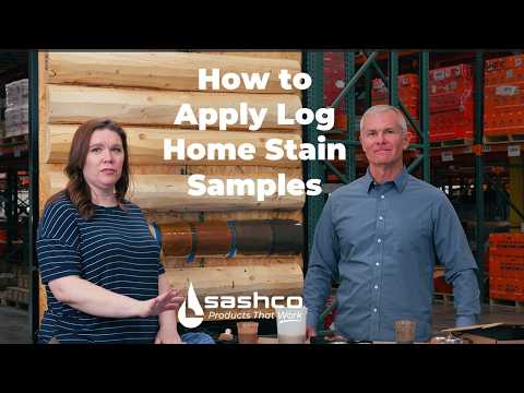 How to Test Stain Colors on Your Log Home Before Committing - Sashco video
