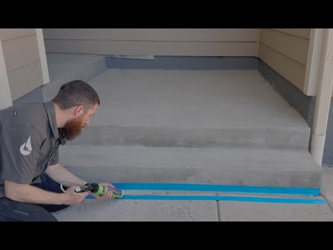 Repairing Cracks in Concrete Stairs with Slab® by Sashco