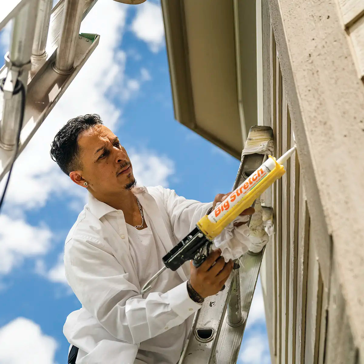 Sashco Big Stretch Siding Application 