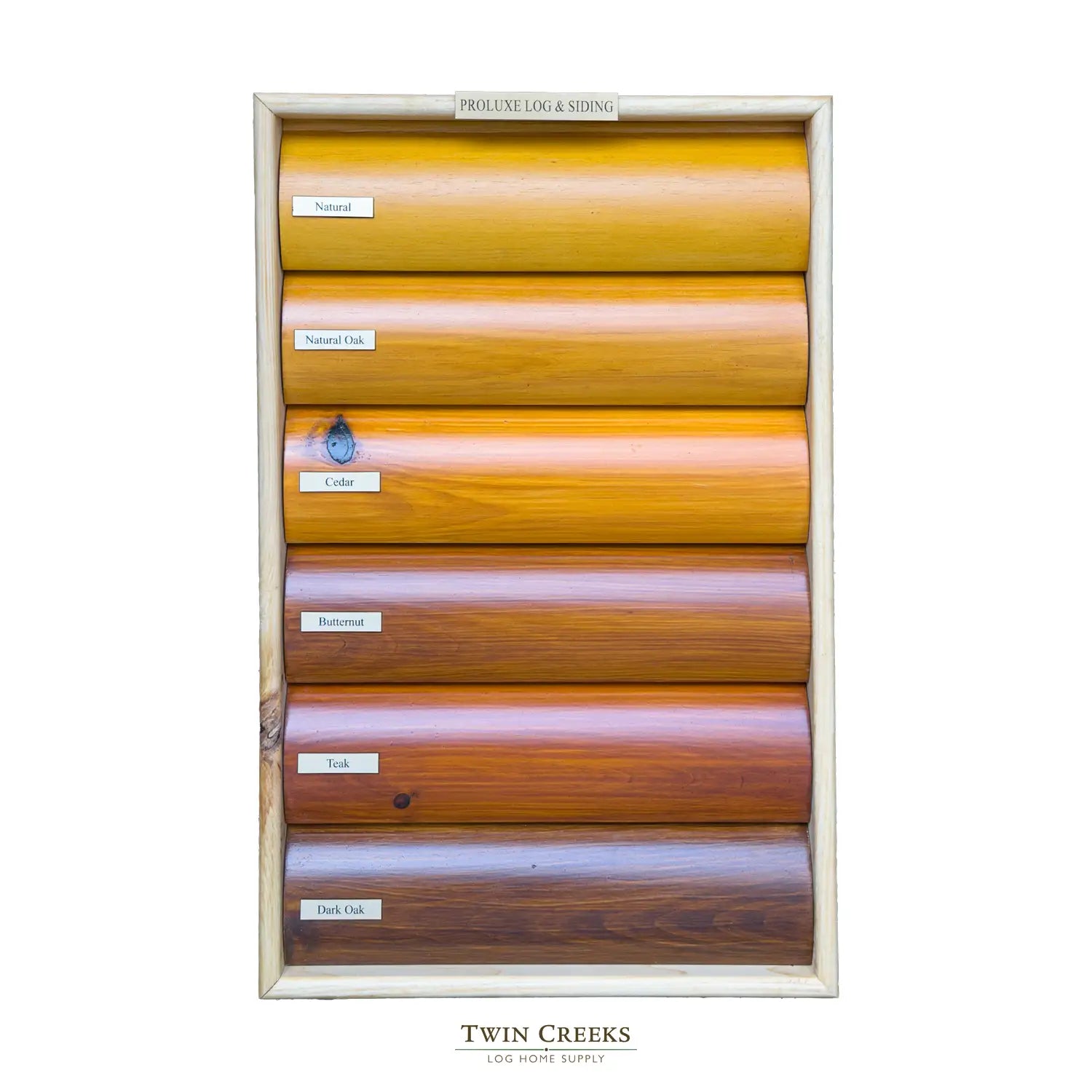 Log & Siding Color Log Sample Display 