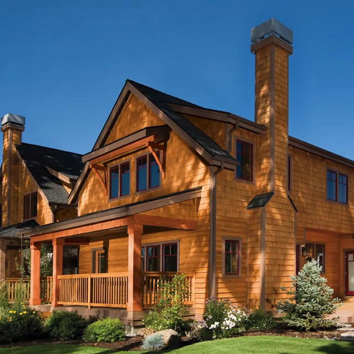 Cetol SRD Transparent Stain Applied to Home 