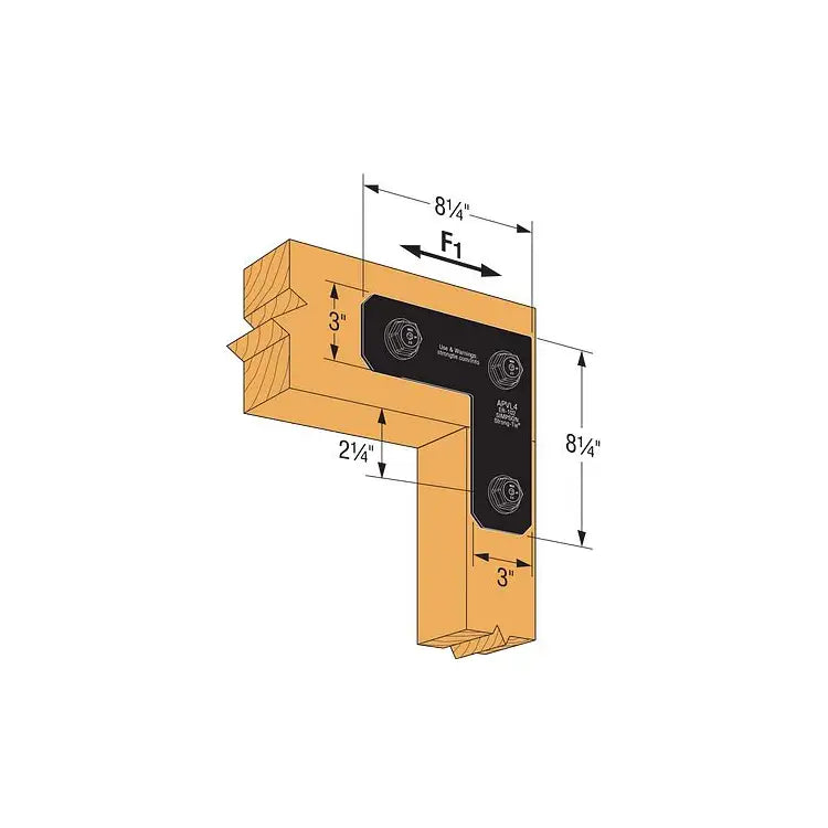 Simpson Strong-Tie Outdoor Accents Avant 4x L Strap (APVL4 Simpson Strong-Tie Outdoor Accents Avant 4x L Strap (APVL4