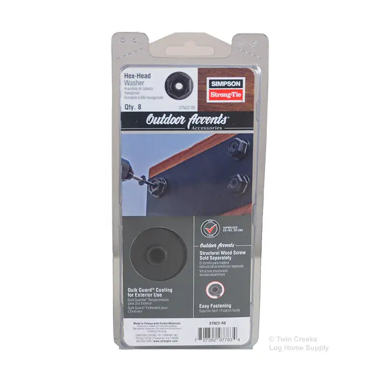 hsy⭐︎ Simpson Strong-Tie Outdoor Accents Hex-Head Washer - 8 Ct