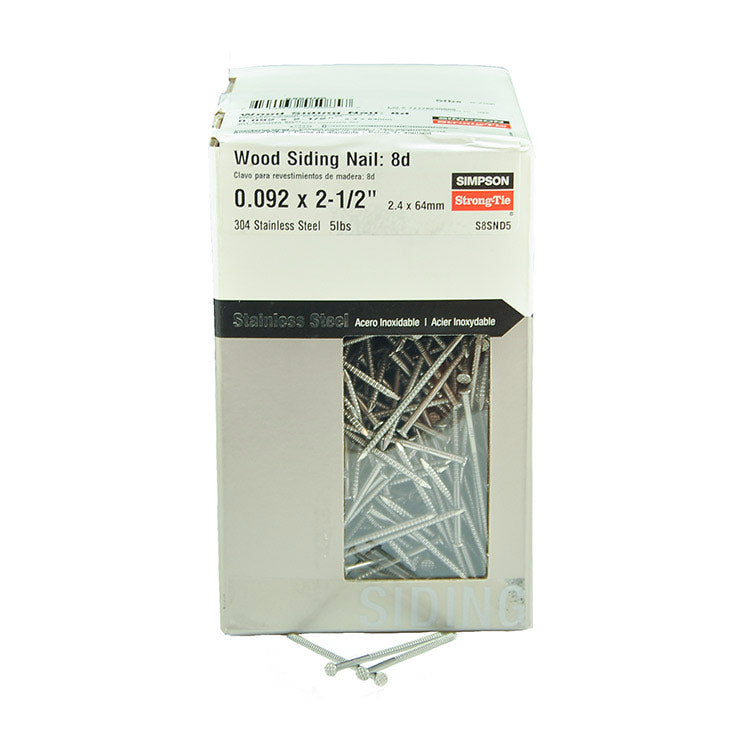Strong-Tie Wood Siding Nails - 5 Pound Box 