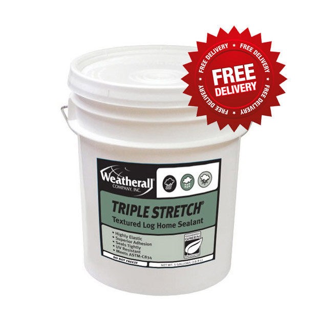 Weatherall Triple Stretch Chinking - Free Shipping on 5 Gallon Pails