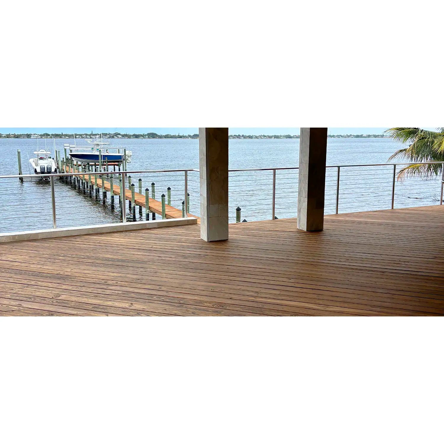 Woodguard Deck & Log - Applied on Dock
