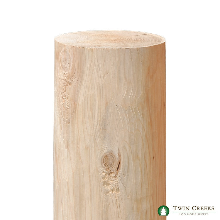 Northern White Cedar Hand Peeled Posts (8" Vertical) 