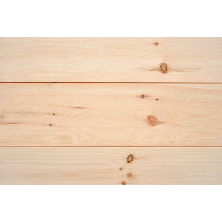 1x10 White Pine Tongue & Groove Shiplap Siding - Standard Grade (Installed Close)