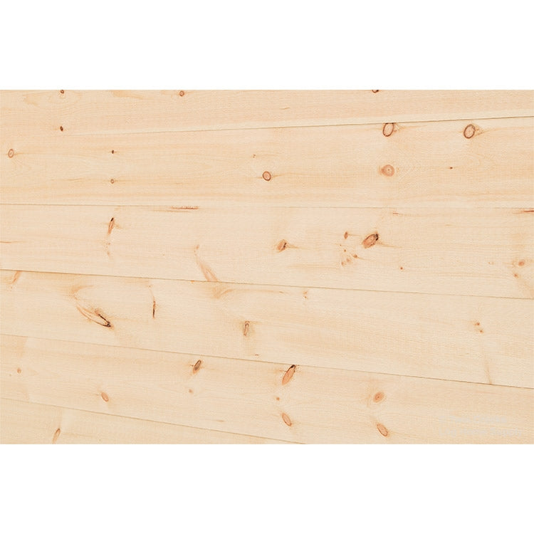 1x10 White Pine Shiplap Siding (Angled Installed Wall Photo) 