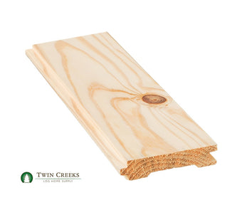 Southern Yellow Pine Tongue and Groove Flooring – Twin Creeks Log Home ...