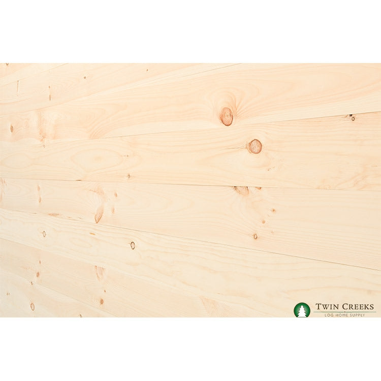 1x6 White Pine Center Matched T&G (Angled Wall)