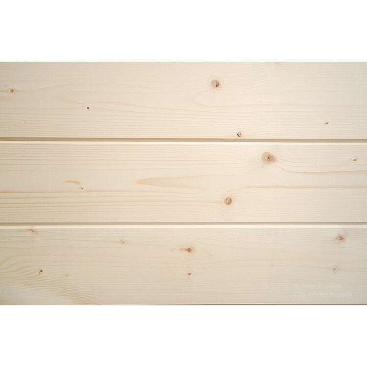 1x8 Spruce Tongue & Groove Paneling - Installed Close (Smooth Face) 
