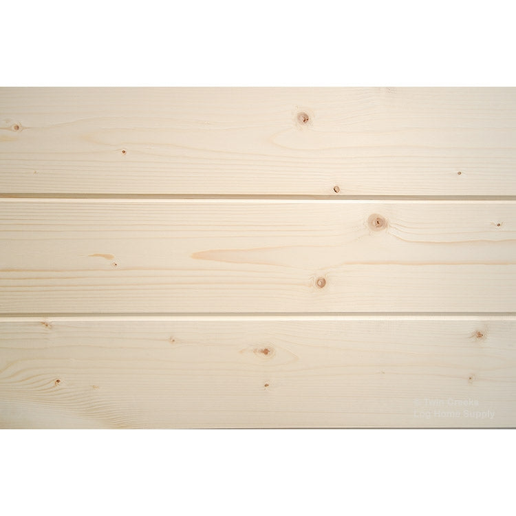 1x8 Spruce Tongue & Groove Paneling - Installed Close (Smooth Face) 