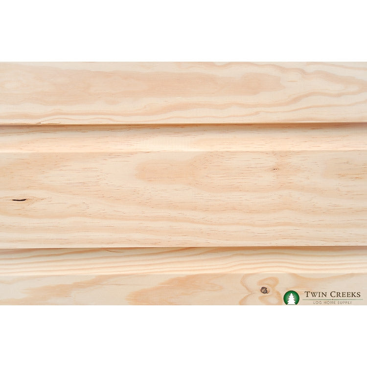 1x8 Southern Yellow Pine Drop Siding Pattern 105 (Wall Forward Close)