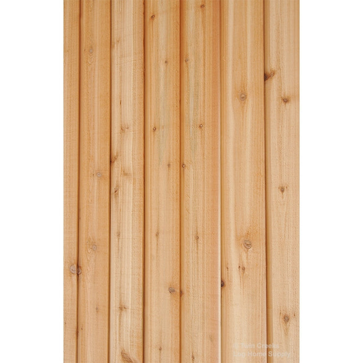 Channel Rustic Pattern Profile 1x8 Western Red Cedar Channel Rustic Siding – Twin Creeks Log Home Supply